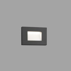 Faro Spark II - Wandeinbauleuchte - 10,5 x 7,5 cm - 5W LED inkl. - IP65 - dunkelgrau