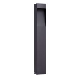 Nova Luce Maddi - gartenpfosten - 8,5 x 60 x 7,5 cm - 7W LED inkl. - IP65 - Sand schwarz