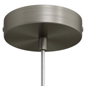 Creative Cables - Deckenrosette - Ø 12 x 2,5 cm - Titan gebürstet