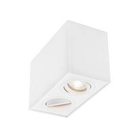 Nova Luce Rende - Aufbaustrahler 2L - 16 x 8 x 9 cm - sandweiß