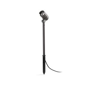 Faro Foc - Bodenstrahler auf Erdspieß - 13 x 10 x 78 cm - 16W dimmbare LED inkl. - IP65 - dunkelgrau