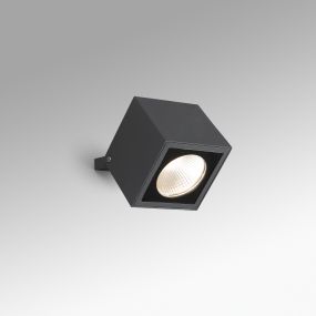 Faro Oki - Außenwandleuchte - 10,5 x 9,5 x 10,5 cm - 20W LED inkl - IP65 - dunkelgrau