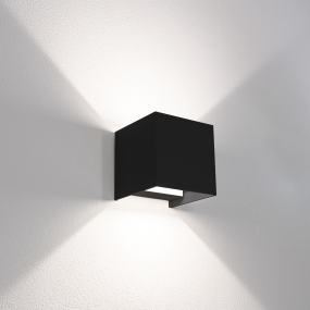 Century Italia Up & Down - Wandleuchte - 10 x 10 x 10 cm - 10W LED inkl. - einstellbare Lichtfarbe - IP65 - schwarz