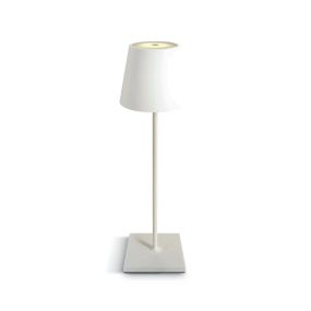 ONE Light Portable Trendy Light - Tischleuchte für den Außenbereich - wiederaufladbar über USB-Kabel - Ø 11 x 38 cm - 2.2W LED inkl - IP54 - weiß