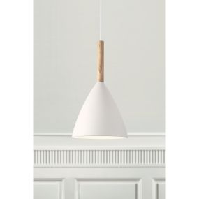 Design for the People Pure 20 - Hängeleuchte - Ø 20 x 344 cm - weiß und braun
