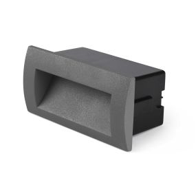 Faro Sedna - Wandeinbauleuchte - 14 x 7,2 x 7 cm - 3W LED inkl. - IP65 - dunkelgrau