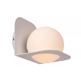Lucide Davy - Wandleuchte - 14 x 16 x 16,7 cm - IP44 - weiß
