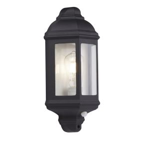 Searchlight Maine - Außenwandleuchte mit PIR-Sensor - 17 x 36 cm - IP44 - schwarz