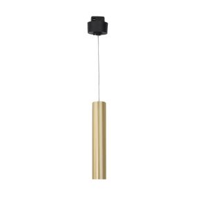 Nova Luce Jazz - Hängeleuchte für Magnetprofilsystem - Ø 3 x 150 cm - 10W LED inkl. - Messing satiniert