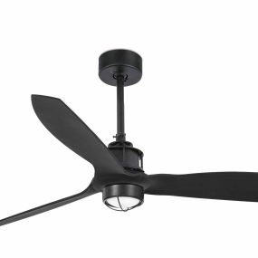 Faro Justfan - Deckenventilator mit Licht und Fernbedienung - Ø 128 cm - 17W LED inkl. - mattschwarz