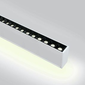 ONE Light LED Linear Profiles - Hängeleuchte - 130 x 7 x 3,5 cm - 40W + 20W LED inkl. - weiß - warmweiße Lichtfarbe