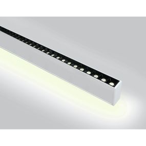 ONE Light LED Linear Profiles - Hängeleuchte - 130 x 7 x 3,5 cm - 40W + 20W LED inkl. - weiß - warmweiße Lichtfarbe