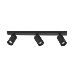 Nova Luce Tod - Aufbaustrahler 3L - 55 x 6 x 12,7 cm - sandschwarz