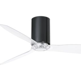 Faro Mini Tube - Deckenventilator mit Fernbedienung - Ø 128 cm - schwarz und transparent