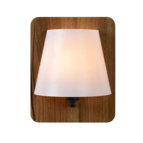 Lucide Idaho - Wandleuchte - 12 x 12 x 25 cm - braun und opal