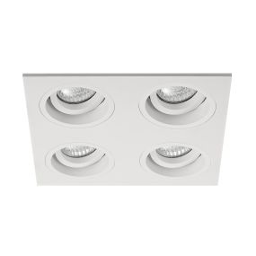 Zuma Line Chuck DL4 - Einbaustrahler - 190 x 190 mm, 175 x 175 mm Einbaumaß - weiß
