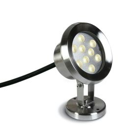 ONE Light LED Underwater Range - Unterwasser-LED-Strahler - Ø 14,3 x 21 cm - 9 x 1W dimmbare LED inkl. - IP68 - Edelstahl