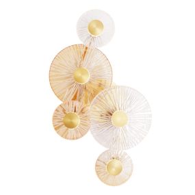 Maxlight Allure - Wandanbauleuchte - 30 x 55 cm - 5 x 5W LED inkl. - matt gold