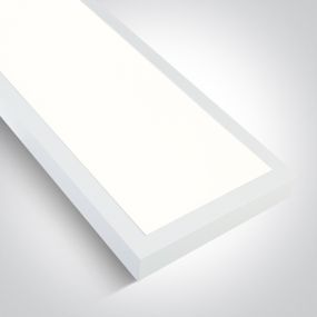 ONE Light UGR19 Backlit - Deckenleuchte - 120 x 15 x 4,2 cm - 30W LED inkl - weiß