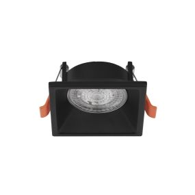 Nova Luce Staff - Einbaustrahler - 75 x 75 mm, 70 x 70 mm Einbaumaß - sandschwarz