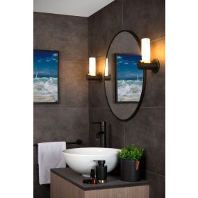 Lucide Jayla - Wandleuchte - 8 x 10,6 x 19 cm - IP44 - schwarz