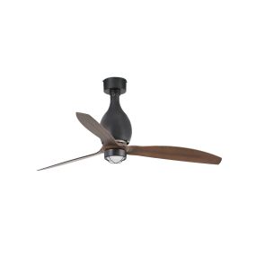 Faro Mini Eterfan - Deckenventilator mit Fernbedienung - Ø 128 cm - mattschwarz und dunkelbraun