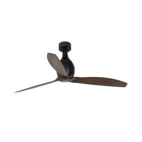 Faro Mini Eterfan - Deckenventilator mit Fernbedienung - Ø 128 cm - mattschwarz und dunkelbraun