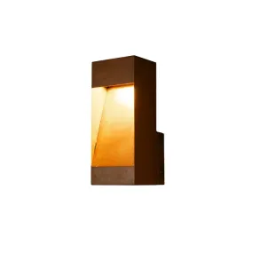 Konstsmide Rho - außenwandleuchte - 12 x 12 x 28 cm - 10W LED inklusive - IP54 - rost