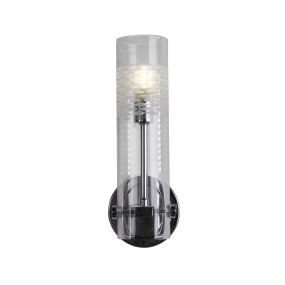 Searchlight Scope - Wandleuchte - 10 x 29 cm - IP44 - Chrom und transparent