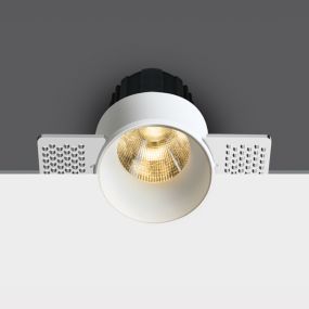 ONE Light Trimless 2-stufiger COB LED CCT - Einbaustrahler - Ø 64 mm, Ø 70 mm Einbaumaß - 12W LED inkl. - weiß