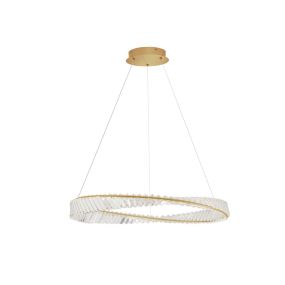 Nova Luce Aurelia - hängeleuchte - Ø 80 x 120 cm - 43W dimmbares LED inkl. - gold