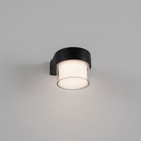 Nova Luce Darf - Außenwandleuchte - 9,5 x 10,5 x 8,5 cm - 5W LED inkl. - IP65 - sand schwarz