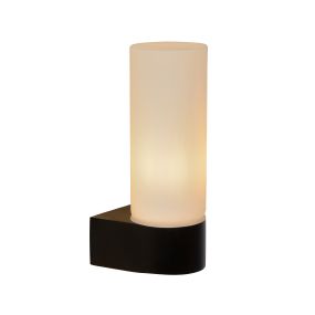 Lucide Jesse - Wandleuchte - 5,5 x 8 x 16,3 cm - IP44 - schwarz und opal