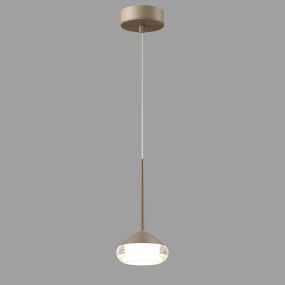 Artdelight Phoenix – pendelleuchte – Ø 11,6 x 8,2 cm – 7W dimmbare LED inklusive – champagner