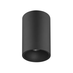 Nova Luce Nido - Aufbaustrahler 1L - Ø 9,6 x 14 cm - sandschwarz