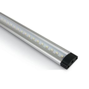 ONE Light LED Regalsystem - Profil - 100 x 2,5 x 0,9 cm - 10W dimmbare LED inkl - Aluminium und schwarz - 3000K