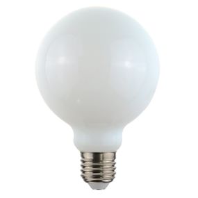 Daylight Italia LED-Glühlampe - Ø 9,5 x 13,5 cm - E27 - 7,5W nicht dimmbar - 2700K - opal