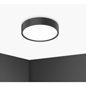 Century Italia Blanca Luxe - Deckenleuchte - Ø 30 x 7 cm - 17W LED inkl. - schwarz