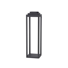 Nova Luce Figi - tragbare Stehleuchte mit USB-Anschluss - 50 cm - 2W dimmbare LED inkl. - IP65 - anthrazit