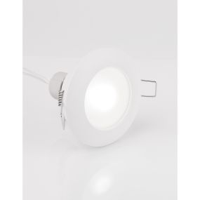 Nova Luce Tex - Einbaustrahler - Ø 93 mm, Ø 60 mm Einbaugröße - IP44 - sandweiß
