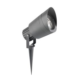 Nova Luce Inside - Bodenstrahler auf Erdspieß - 20 cm - IP54 - dunkelgrau