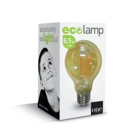 ONE Light Retro LED-Glühbirne - Ø 6 x 10,5 cm - E27 - 6,5W dimmbar - 2200K - amber