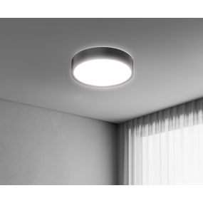 Century Italia Blanca Luxe - Deckenleuchte - Ø 30 x 7 cm - 17W LED inkl. - schwarz
