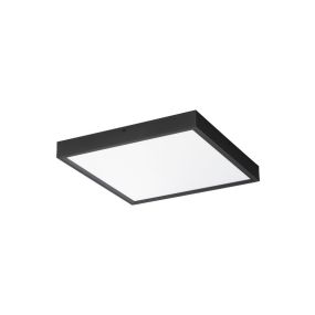 Nova Luce Itos - deckenleuchte - 40 x 40 x 4,5 cm - 32W LED inkl. - sand schwarz