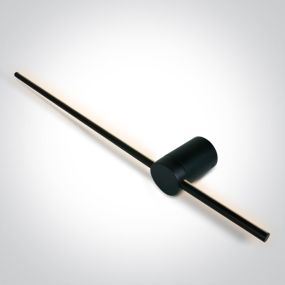 ONE Light Dekorativ - Wandleuchte - 90 x 7 x 11 cm - 15W LED inkl. - schwarz