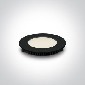 ONE Light Round Recessed Panels - Einbaustrahler - Ø 120 mm, Ø 108 mm Einbaumaß - 8W LED inkl. - schwarz - CCT