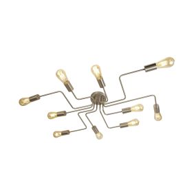 Searchlight Circuit - Deckenleuchte - 82 x 52 x 12 cm - satiniert silber