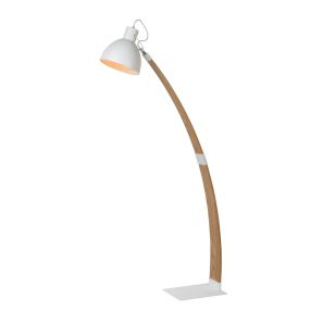 Lucide Curf - Stehleuchte - 22 x 90 x 143 cm - Holz, weiß