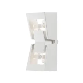 Konstsmide Potenza – außenwandleuchte – 12 x 13 x 30 cm – IP54 – weiß