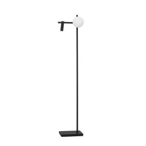 Nova Luce Joline - Stehleuchte - 150 cm - 6W + 3W LED inkl - sand schwarz und opal weiß